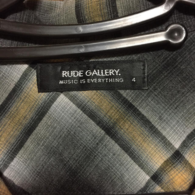 RUDE GALLERY - キムタク着 ルードギャラリー 半袖チェックシャツ