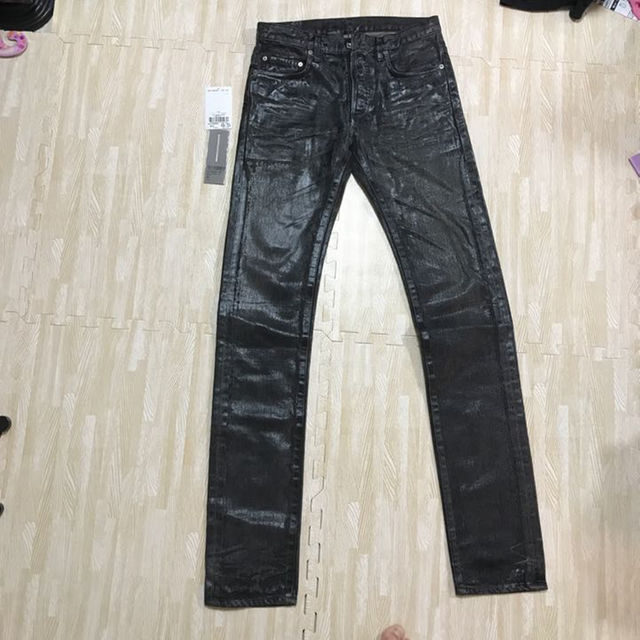 DIOR HOMME - dior homme ラスターコーティング デニム 28 黒 エディ期