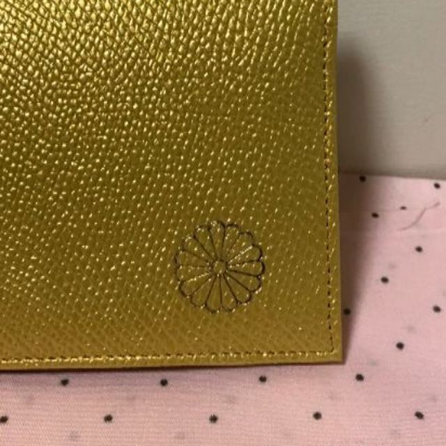 皇居 オリジナル】宮内庁 財布 菊の御紋 長財布 金色 新品 未使用の
