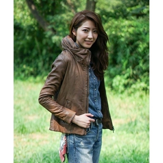 goaゴートレザービッグフードジャケット