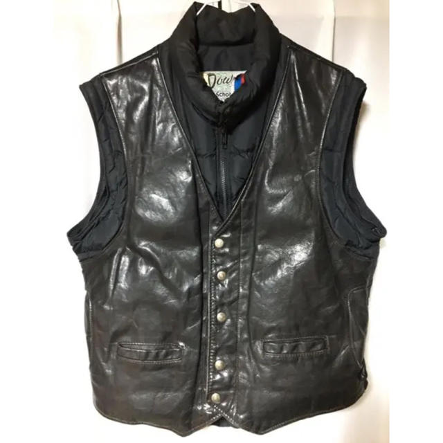 schott - schott ショット 2way レザーベスト ダウンJKTの通販 by