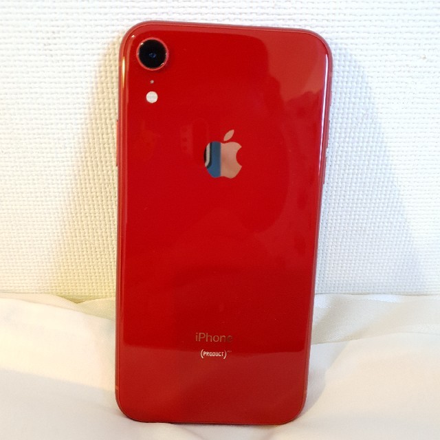 iPhone XR 64GB レッド au SIMロック解除済み 初期化済み iPhone XR