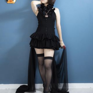 alice auaa アリスアウアア アーム付きアシンメトリーワンピース alice