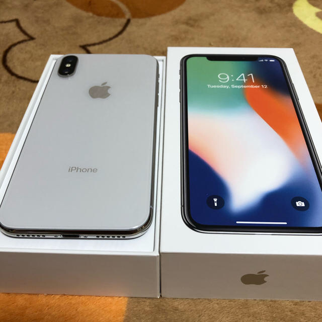 iPhone X 64GB シルバー SIMフリー 難あり 難あり】 iPhone X 64GB