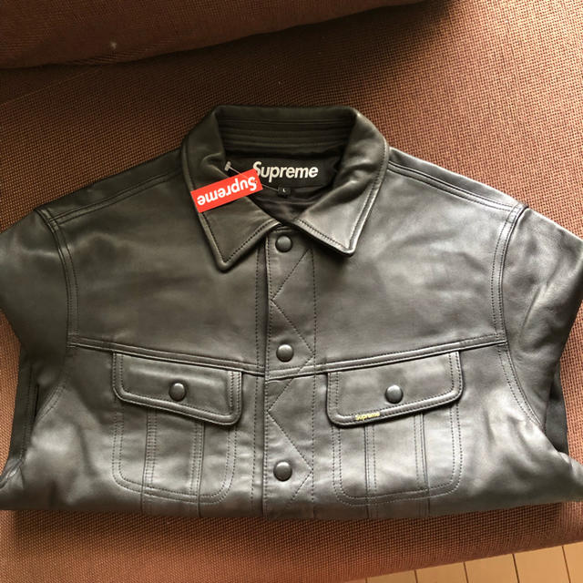 Supreme - Supreme LEATHER TRUCKER JACKET の通販 by まさ's shop