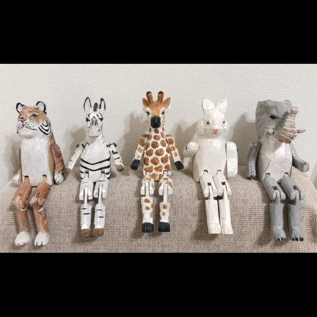 niko and - ウッド アニマルトイ 5体セットの通販 by chayakosan's