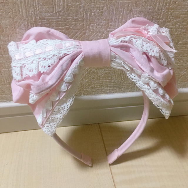 BABY レースリボンカチューシャ ピンク BABY,THE STARS SHINE BRIGHT