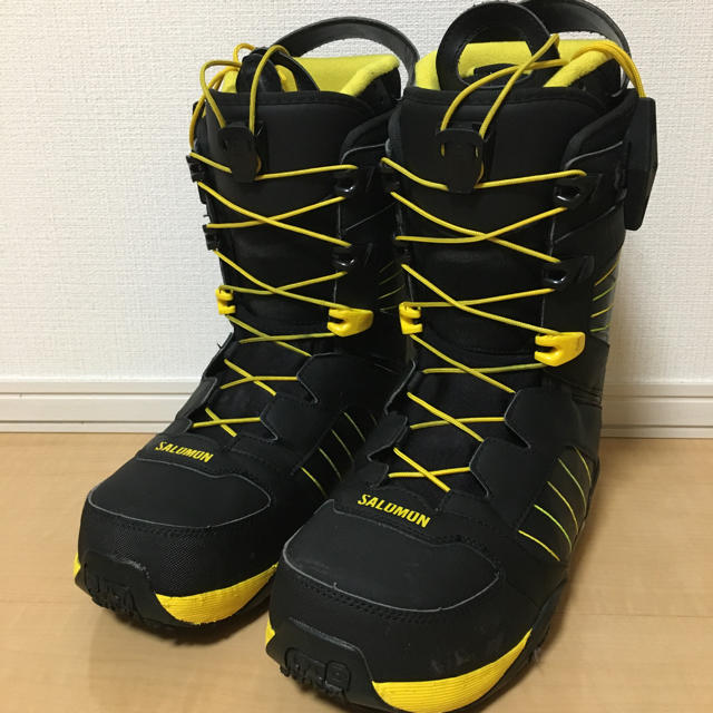 SALOMON スノーボードブーツ SYNAPSE WIDE ブラック/イエロー SALOMON