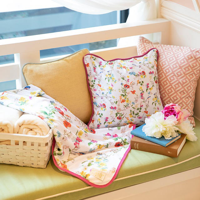 チェスティ バードフラワー クッションカバー 4枚セット チェスティ