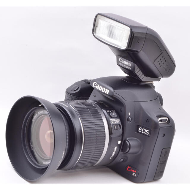 豪華版【全集中で一眼レフ】キャノンKissX3 スマホ転送可能♪ Wi-Fi転送