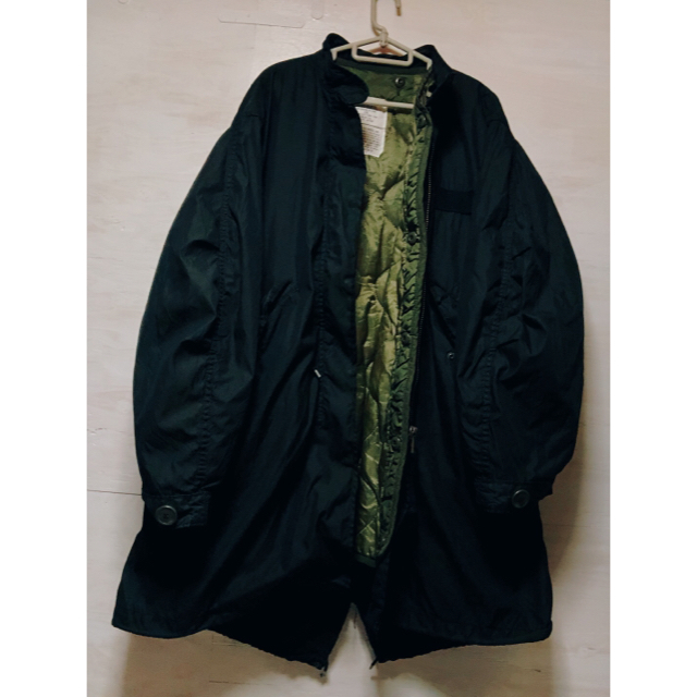 お*ん様 80年代ビンテージ M65フィッシュテールパーカ 黒染め オーバー