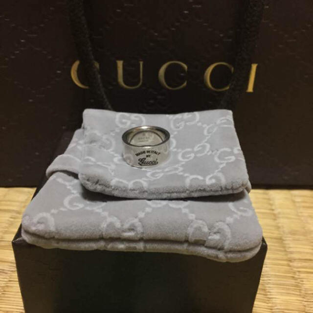 GUCCI - 送料込み 値下げ！ GUCCI グッチリング 10号 保証書 ショップ