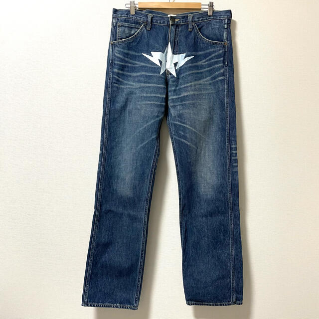 A BATHING APE フロントスター デニムパンツ Mジーンズシュプリーム