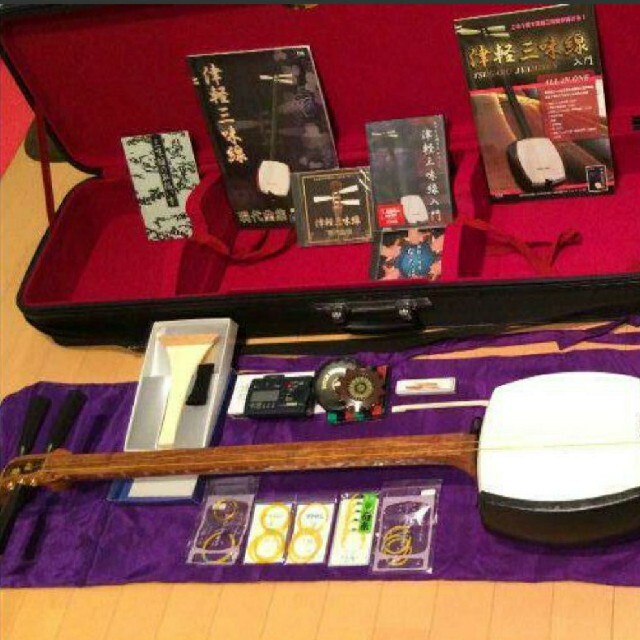 津軽三味線 入門用セット（東さわり付き） 津軽三味線 東触り 中棹