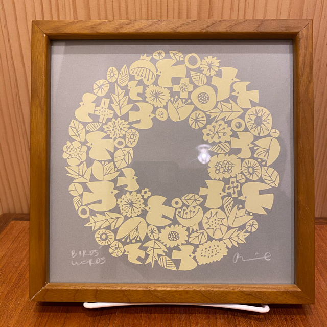 BlRDS'WORDS バーズワーズ シルクスクリーン【額付き】の通販 by