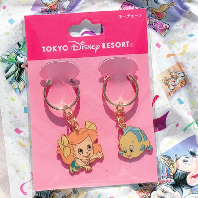 Disney - 𓊆 新品 ベビーアリエルとフランダー セットキーホルダー 𓊇