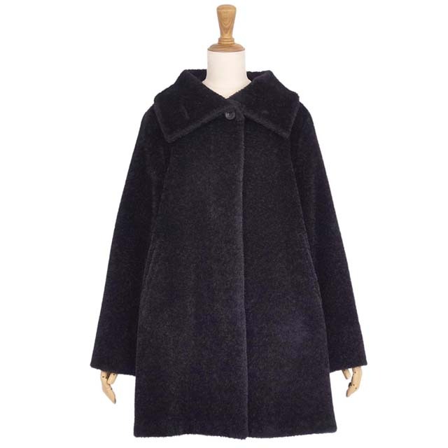 Max Mara - マックスマーラ コート シャギー ツイード アルパカ ウール