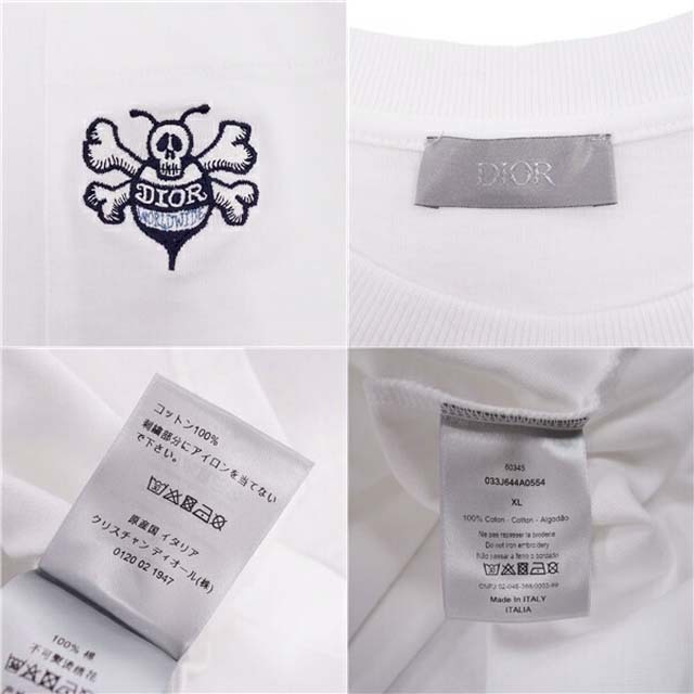 DIOR HOMME - ディオールオム Shawn Stussy Tシャツ 20AW 刺繍 クルー