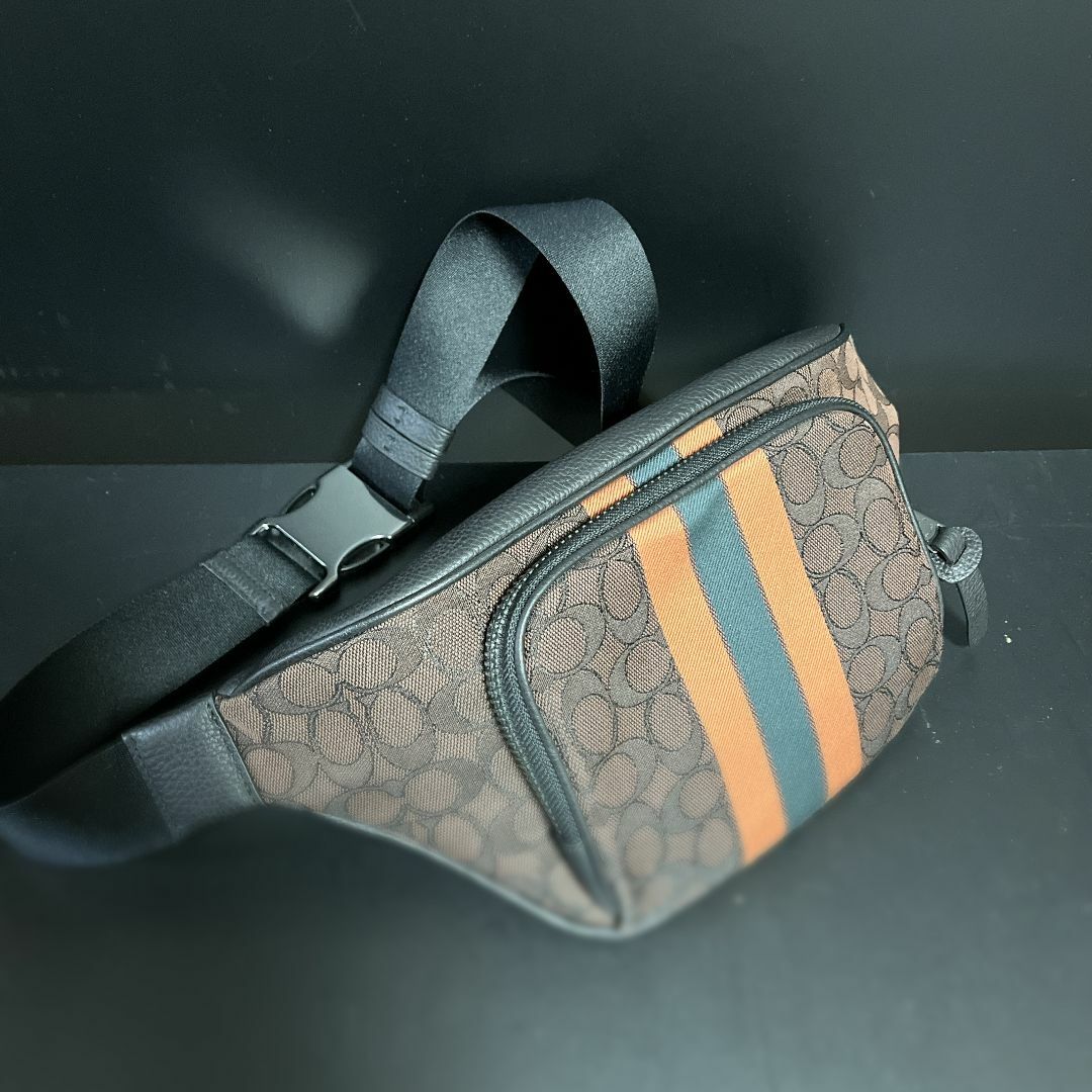 COACH コーチ メンズ ウエストポーチ ジャガード
