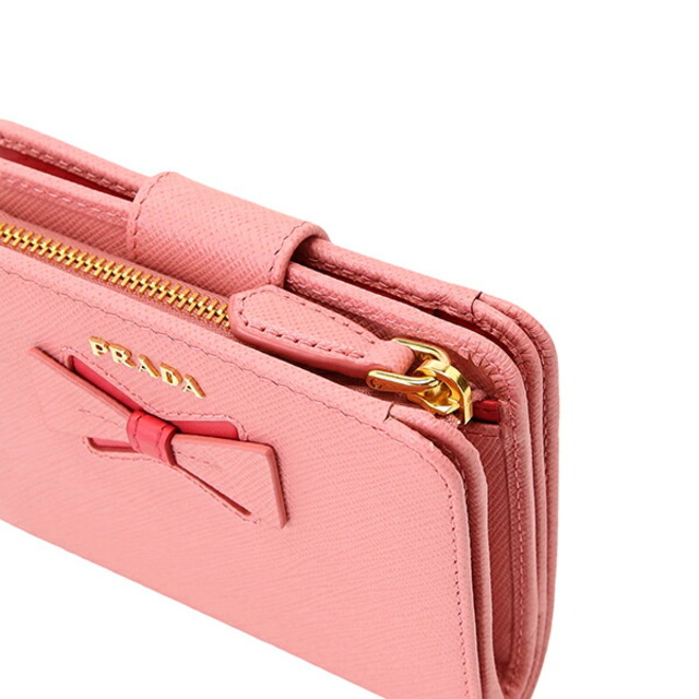 PRADA - 新品 プラダ PRADA 2つ折り財布 サフィアーノ フィオッコ