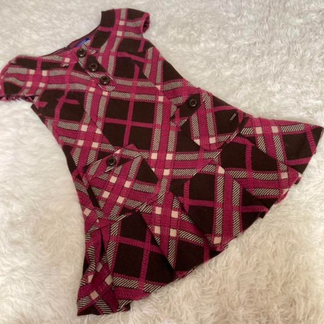 Burberry バーバリーブルーレーベルノバチェック ワンピースピンク
