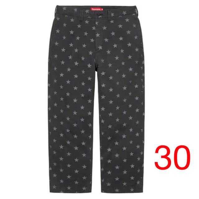 Supreme - supreme chino pant 30 Black starsの通販 by May's shop