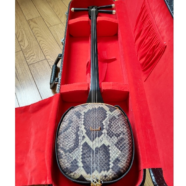 送料無料】沖縄三線 人工皮 初心者用セット