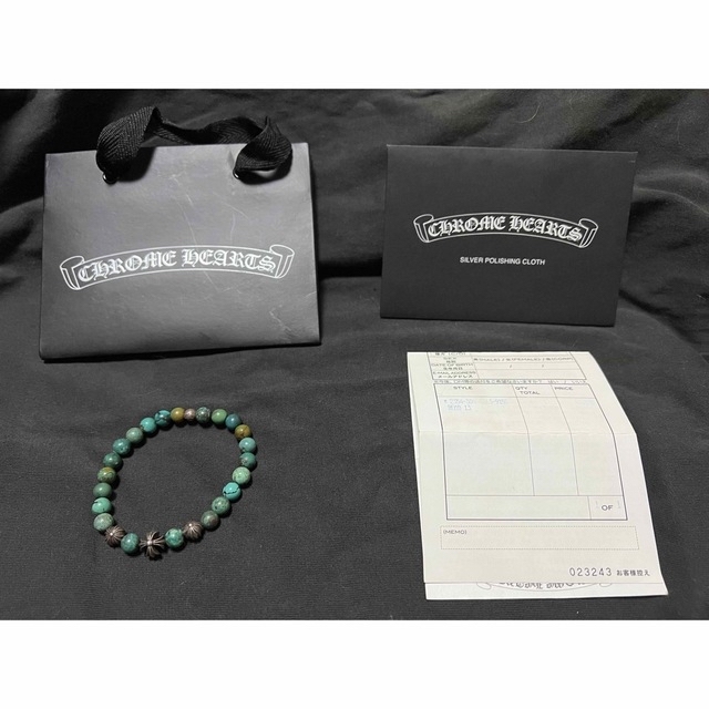Chrome Hearts - クロムハーツ ターコイズブレスレット 8mmの通販 by