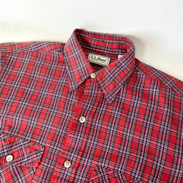 L.L.Bean - 70s～80s USA製 L.L.BEAN エルエルビーン チェックシャツ M