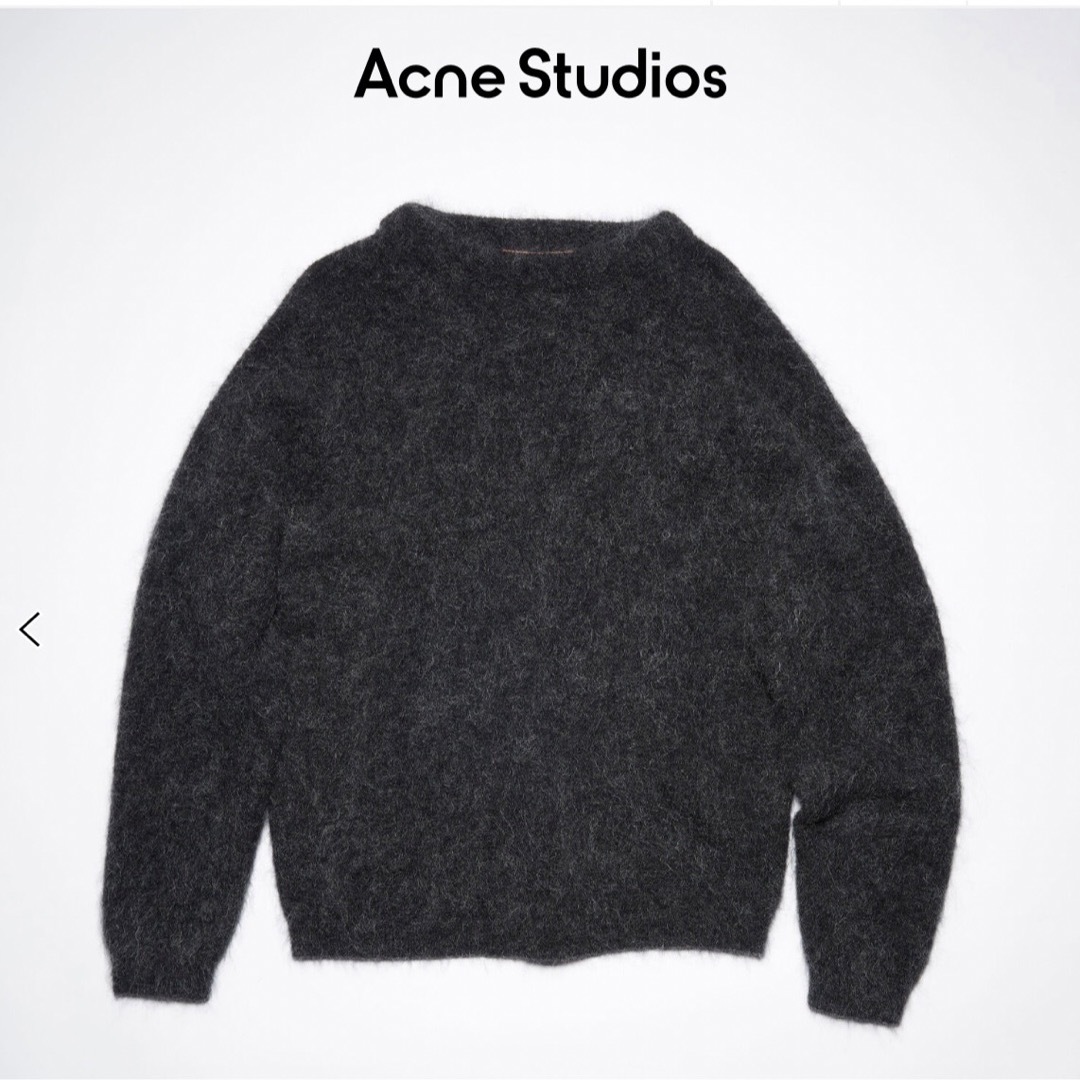 新品 acne studios アクネストゥディオ クルーネック モヘアニットの