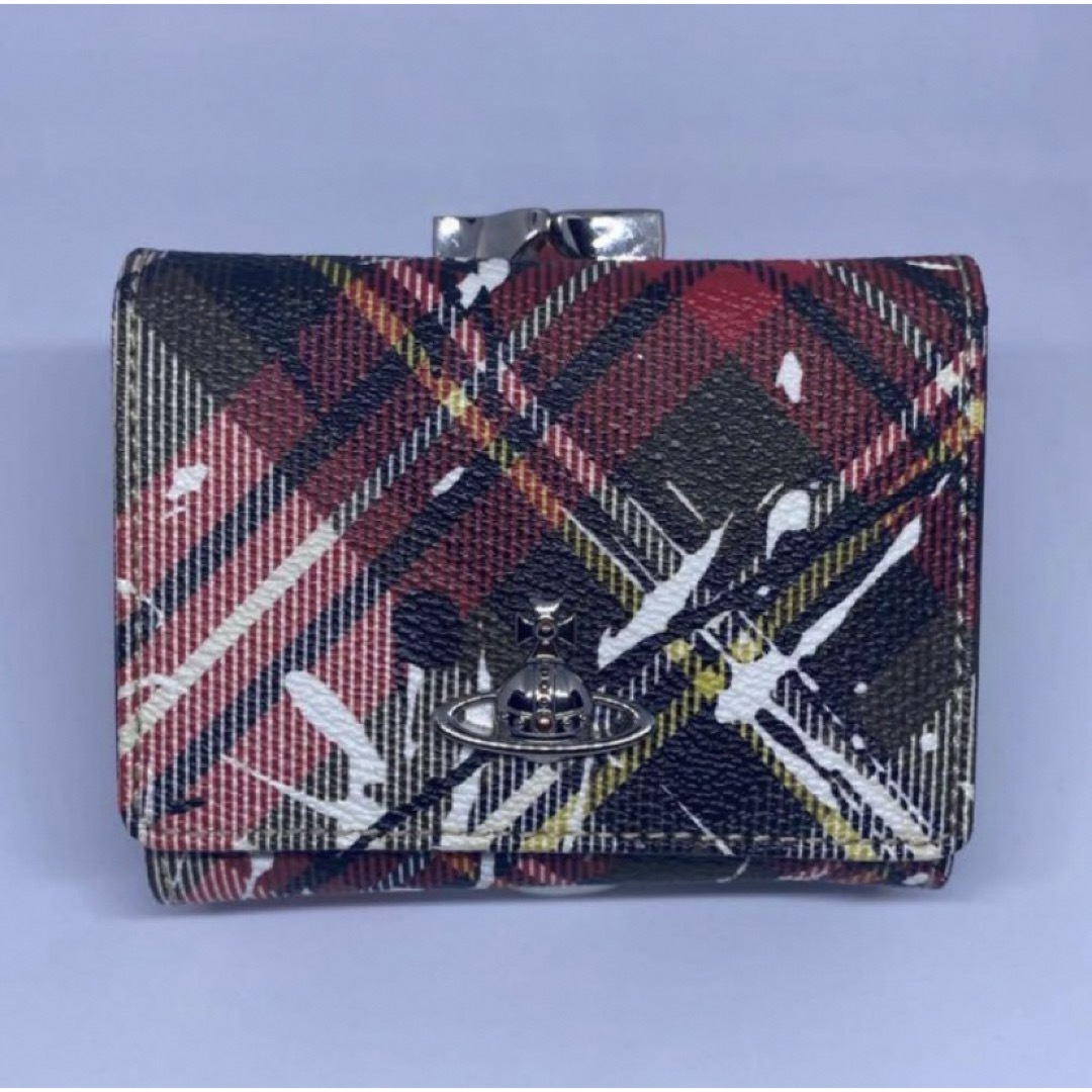 Vivienne Westwood - Vivienne ヴィヴィアン チェック 三つ折り がま口