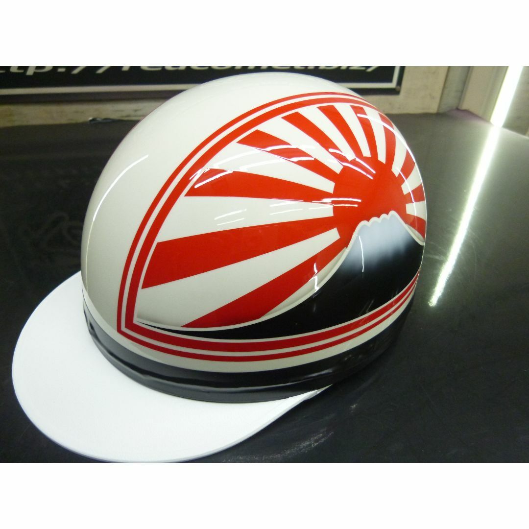 コルク半 カスタム 富士日章 三つボタン 白赤 文字ありセット 高級 コルク