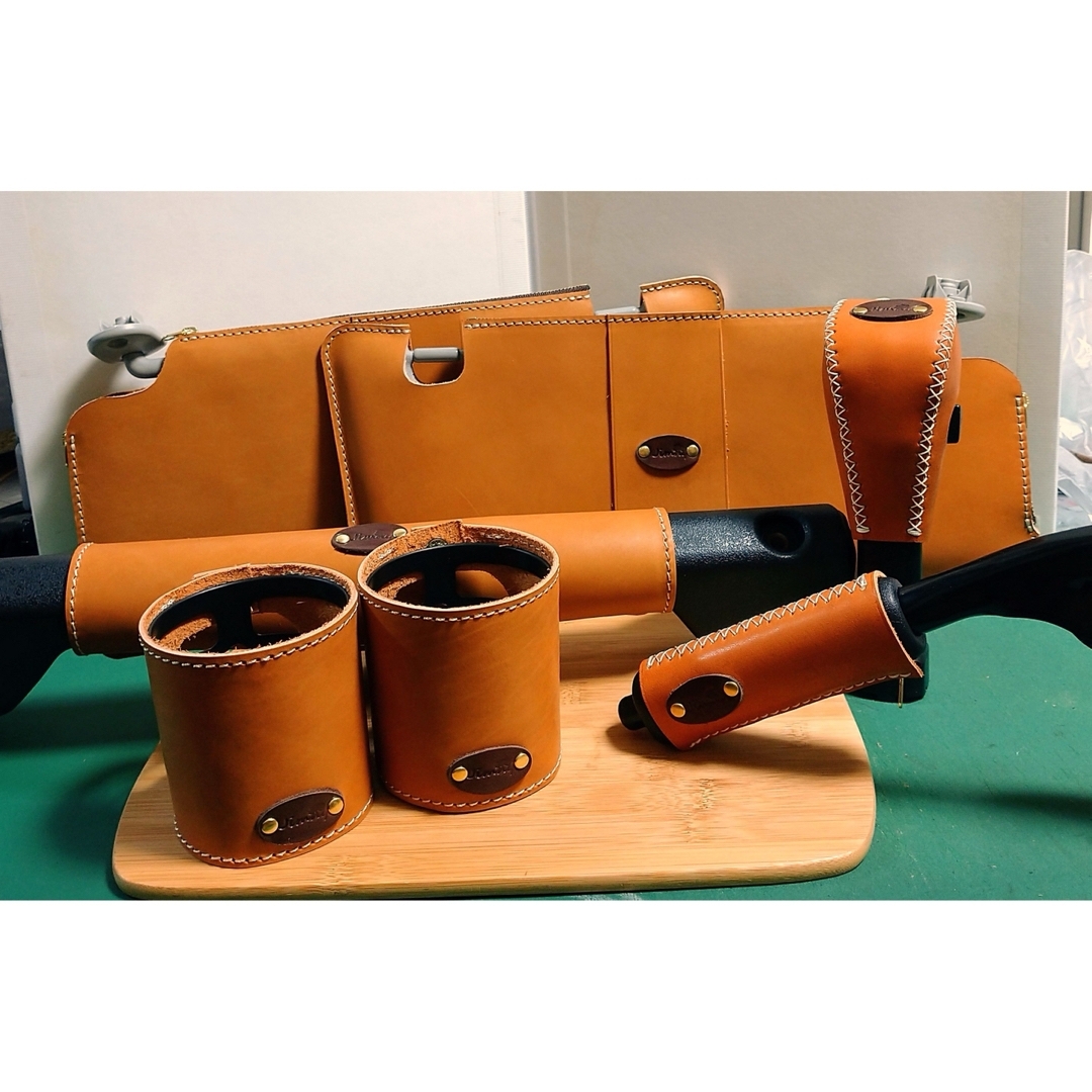 もやし・ハスラーカバー2種セット・キャメル、ステッチキャメル