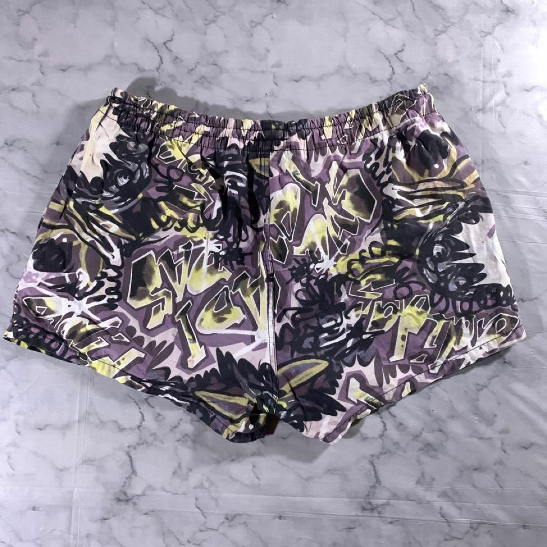 adidas - 90s adidas デサント製 派手 総柄 ランニング ショートパンツ