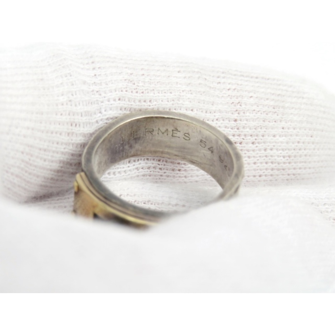 HERMES - 【値下げ】□中古□ エルメス ケリー リング コンビ SV K18