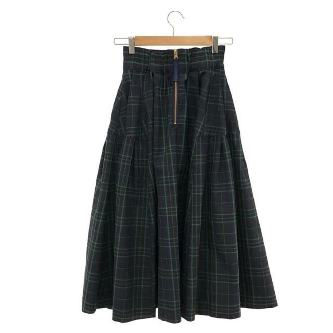 美品】 JENNE / ジェンヌ | タータンチェック タックフレアスカート