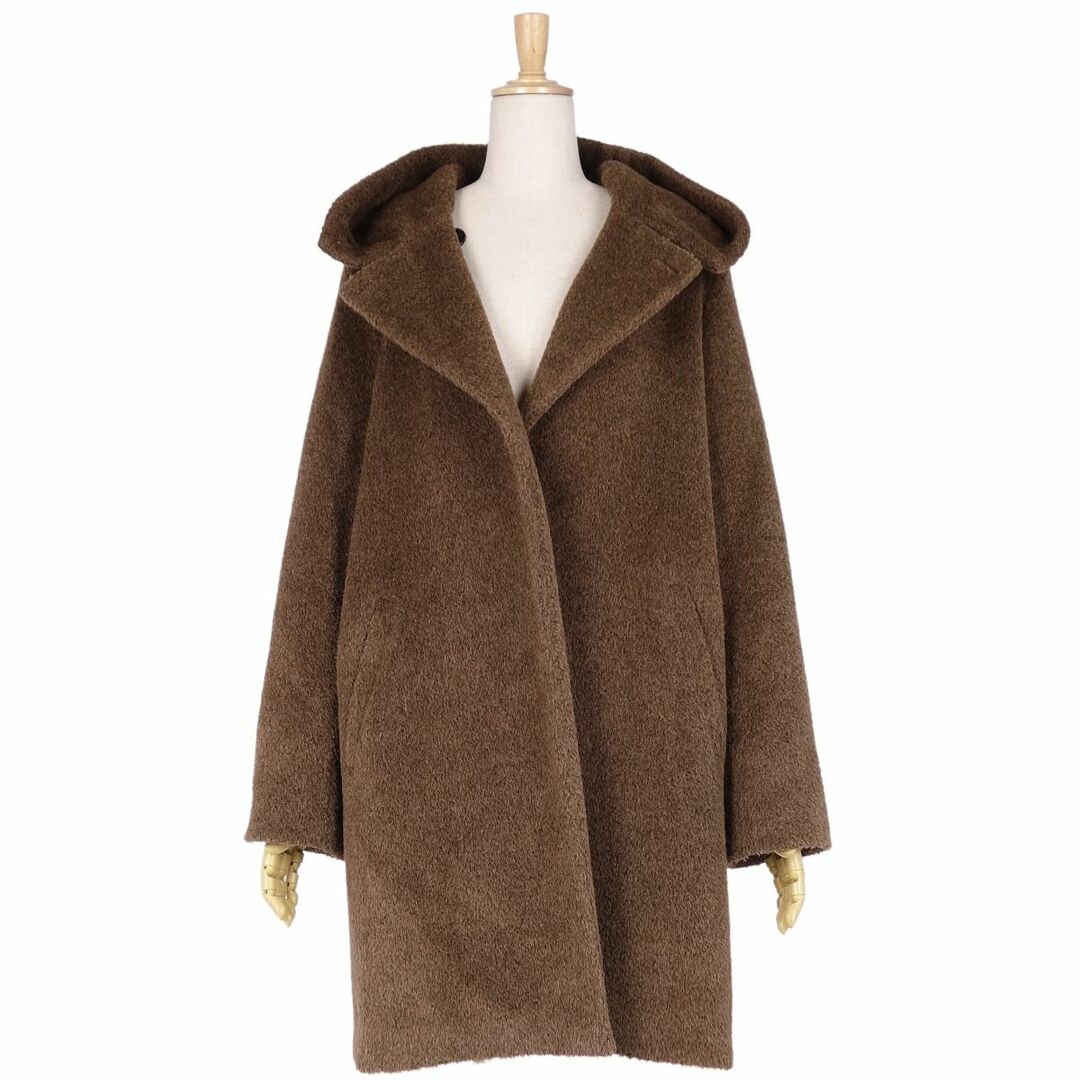 Max Mara - 美品 マックスマーラ Max Mara コート フーディー シャギー