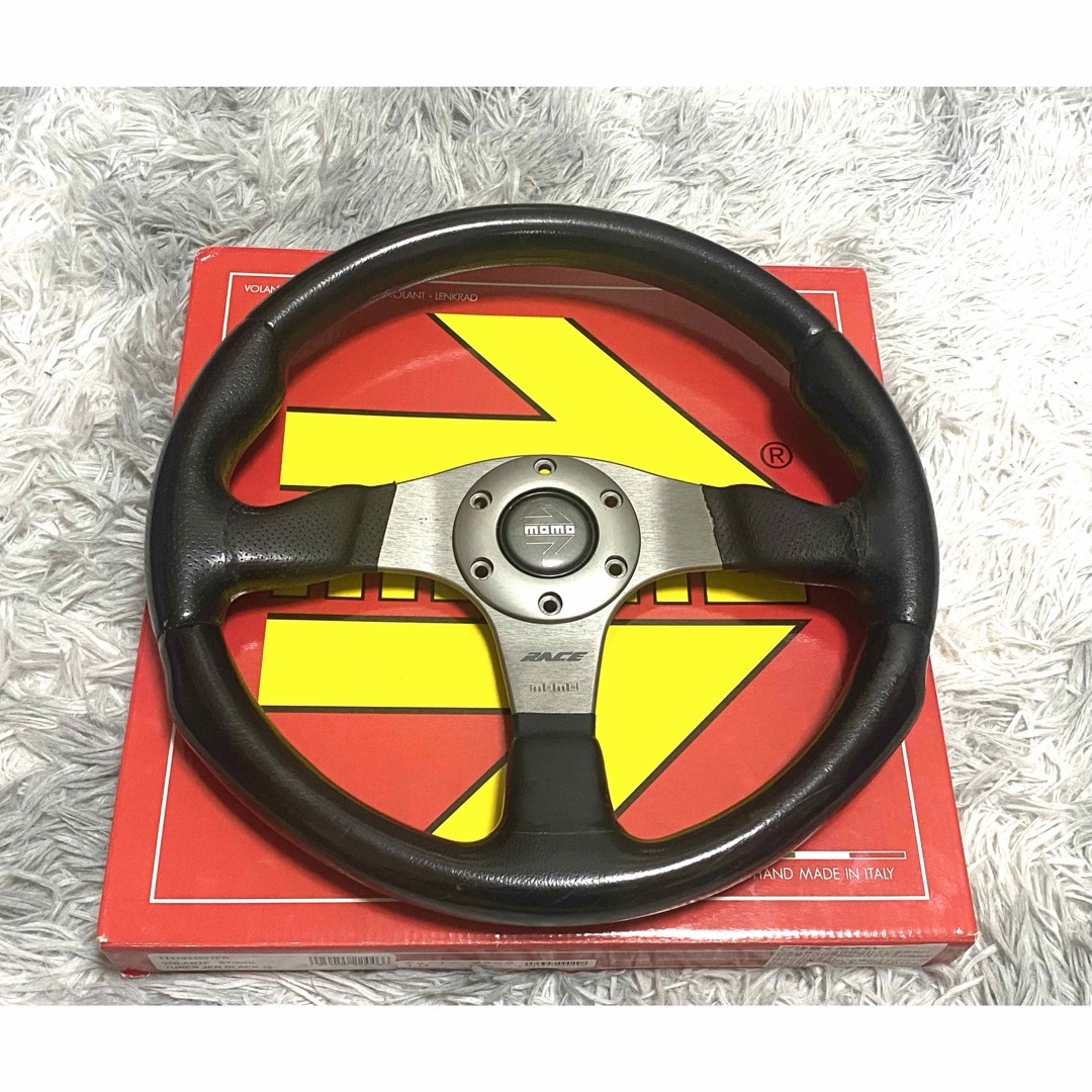 レース RACE モモ ステアリング 35パイ momo RACE 95年製 □ MOMO モモ