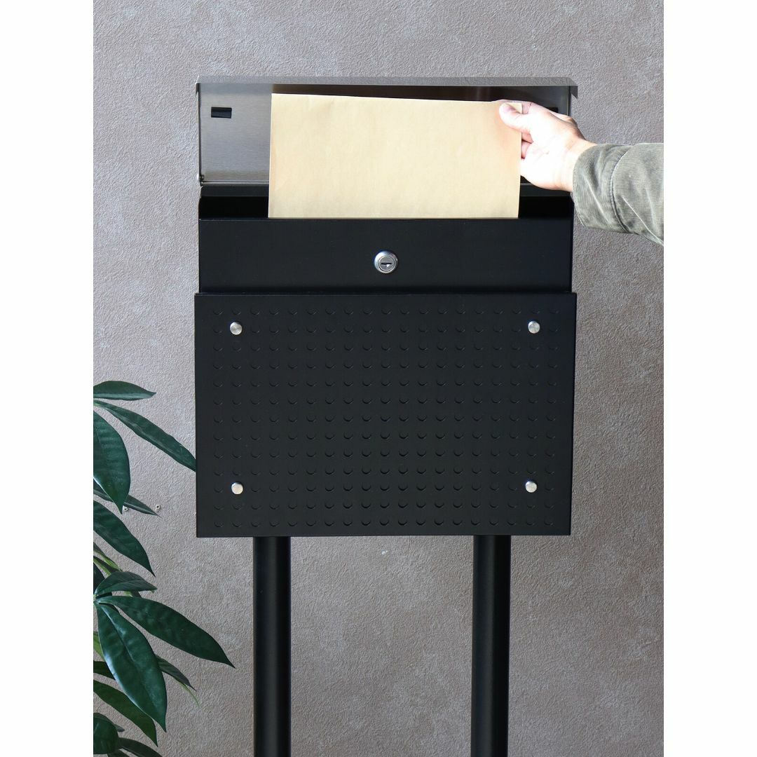 MJ PT RS スタンドポスト 郵便ポスト ブラックの通販 by sunterra-HM