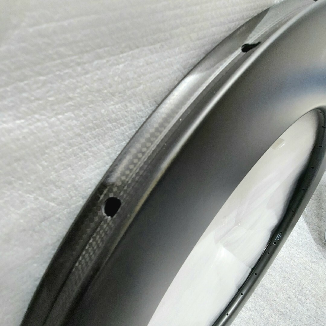 ディスクロードバイク、ピストバイク用カーボンホイールリム80mm片側1個