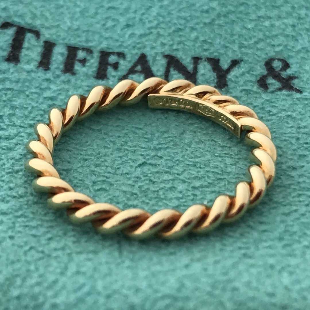 Tiffany & Co. - Tiffany K18YG ナロー ツイストリング 7号の通販 by