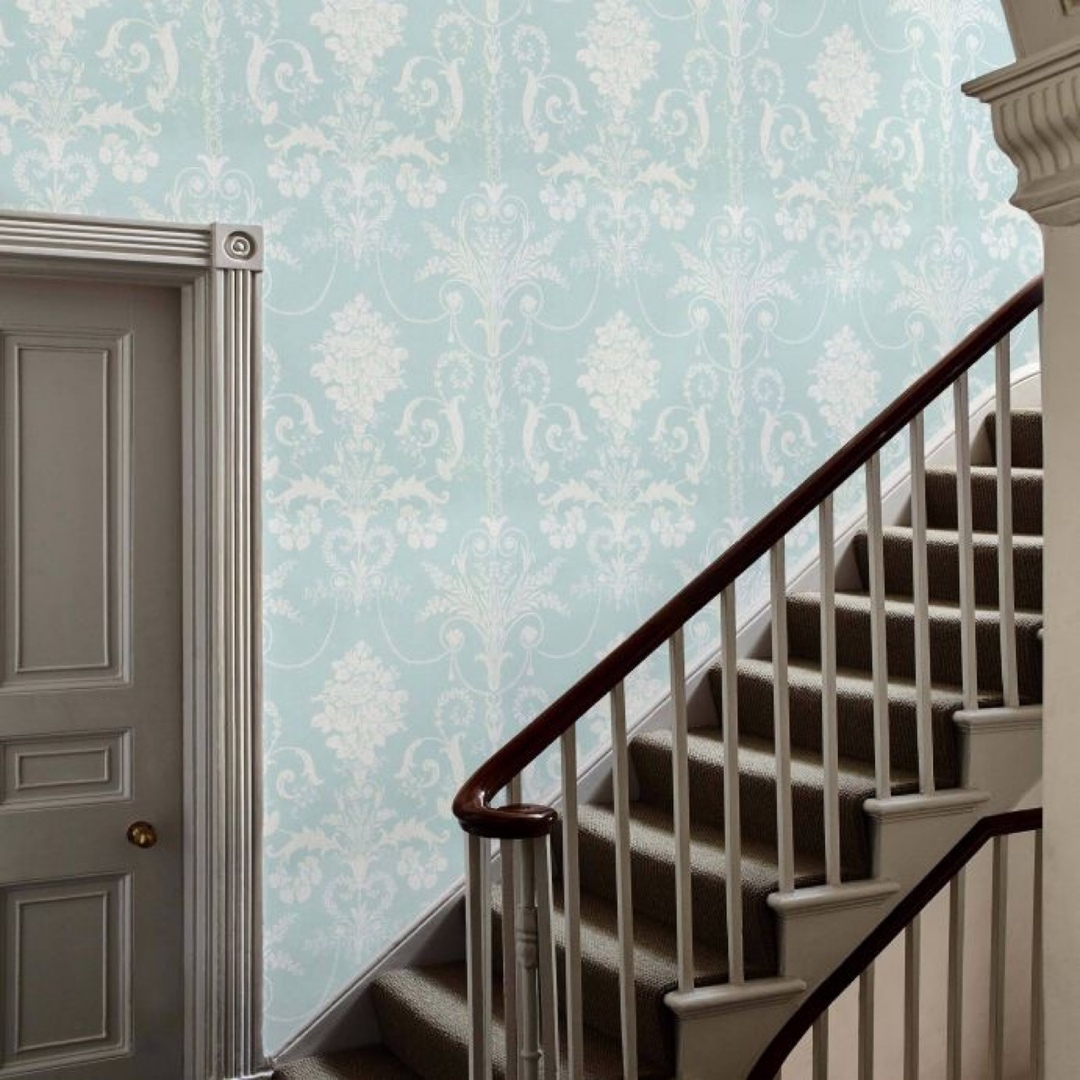 LAURA ASHLEY - ローラアシュレイUK製壁紙 ジョゼッテ ダックエッグ