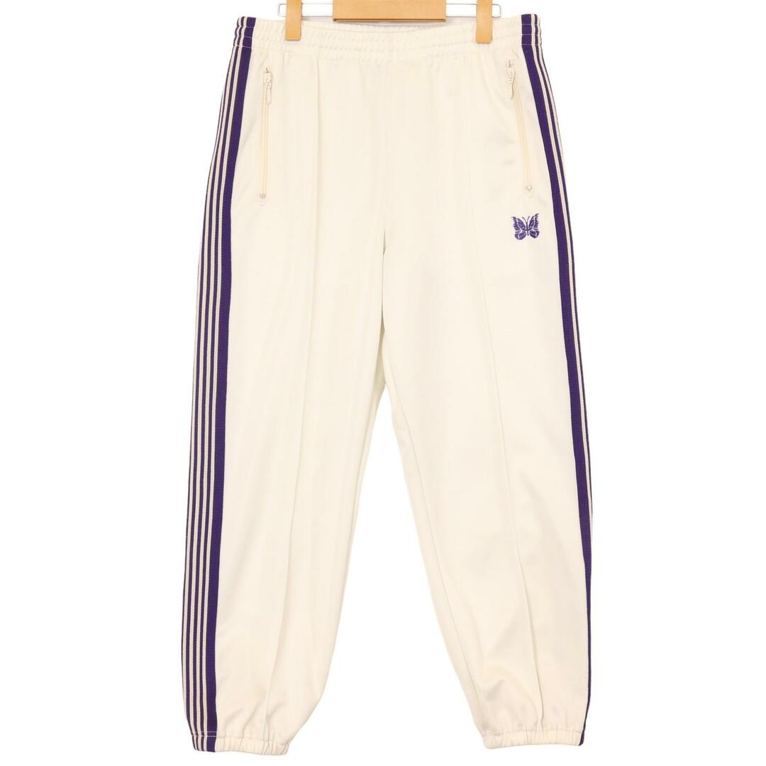 L ストレートホワイトパープルneedles トラックパンツ