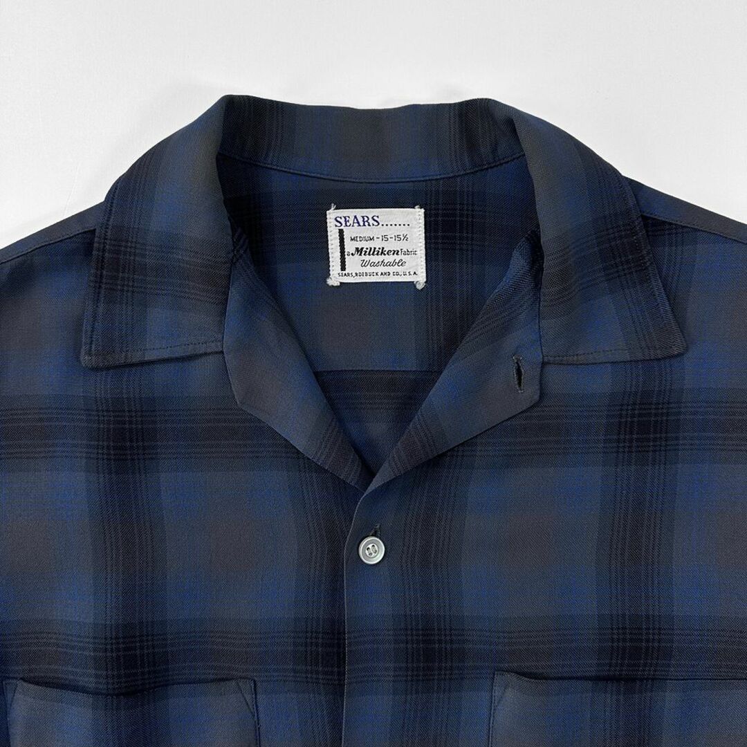 VINTAGE - 極上 美品◎50s 60s ビンテージ◎SEARS オンブレ レーヨン