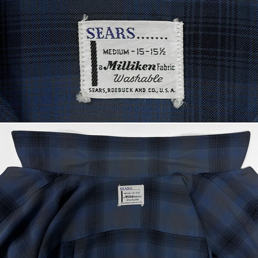 VINTAGE - 極上 美品◎50s 60s ビンテージ◎SEARS オンブレ レーヨン