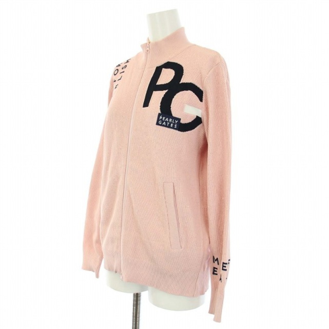 パーリーゲイツ ゴルフウェア ニットジップジャケット ブルゾン 0 S ピンク