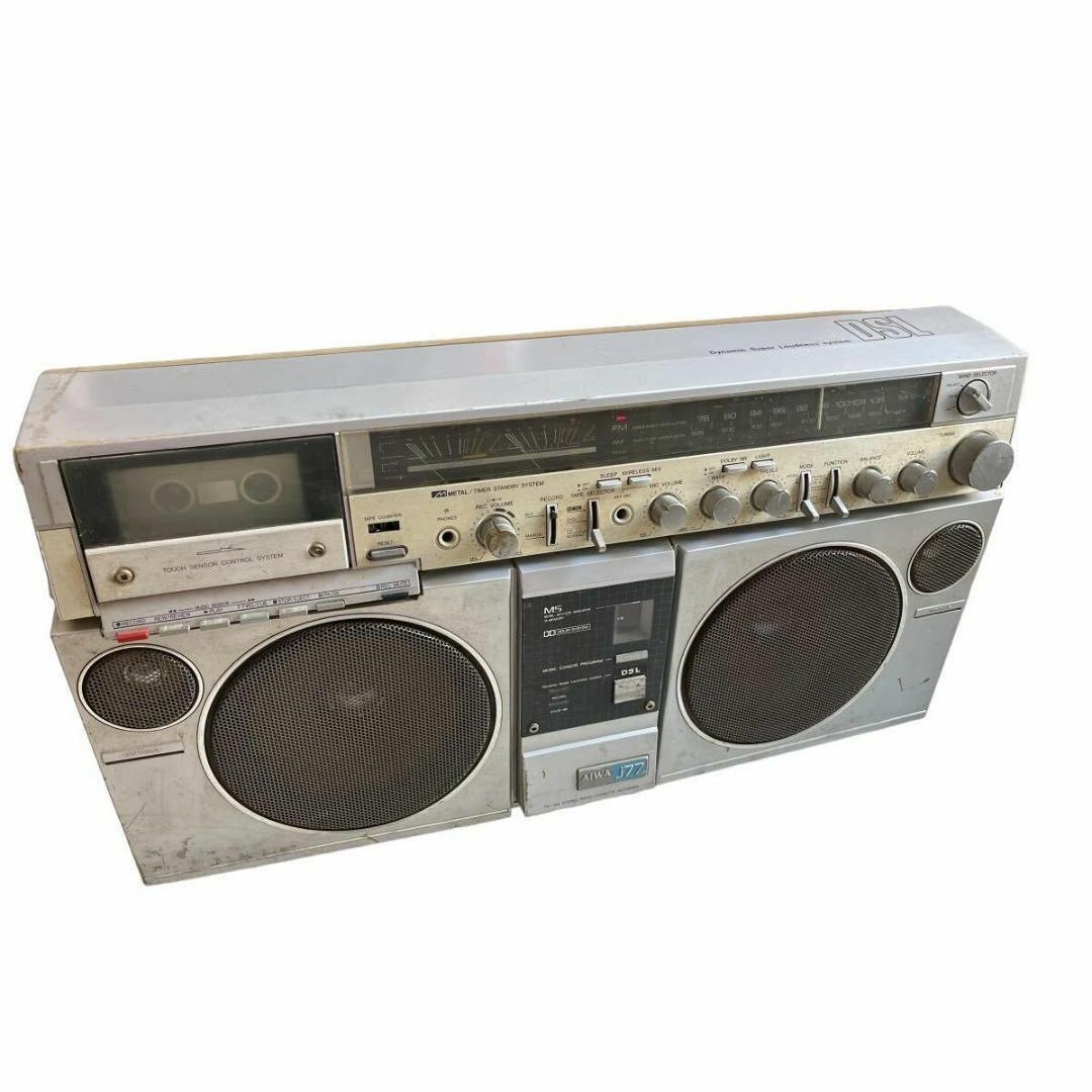 アイワ AIWA J77 ラジカセ レトロ Yahoo!オークション -「AIWA J77」の