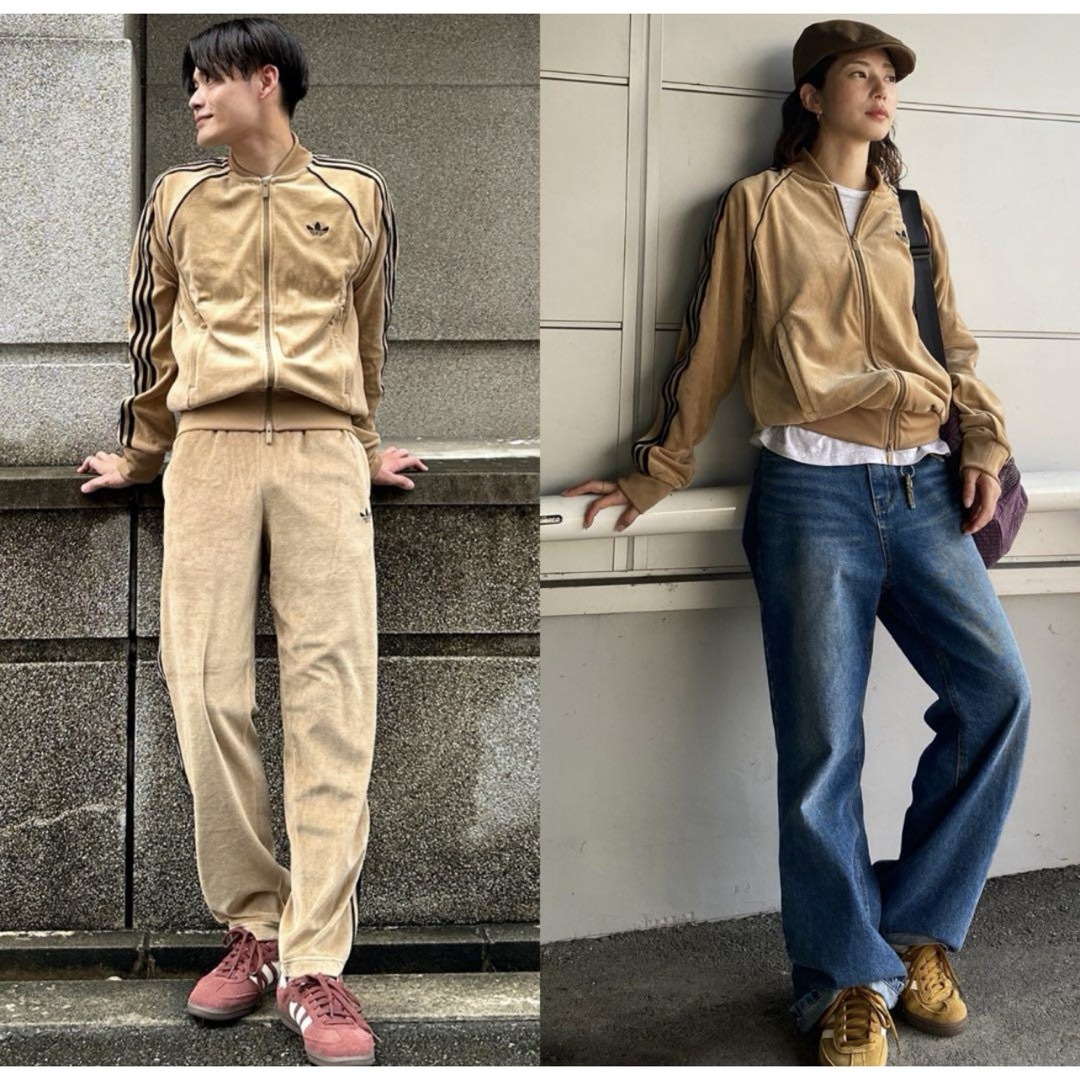 adidas Originals - 新品S】アディダス アディカラー ブラウン ベロア