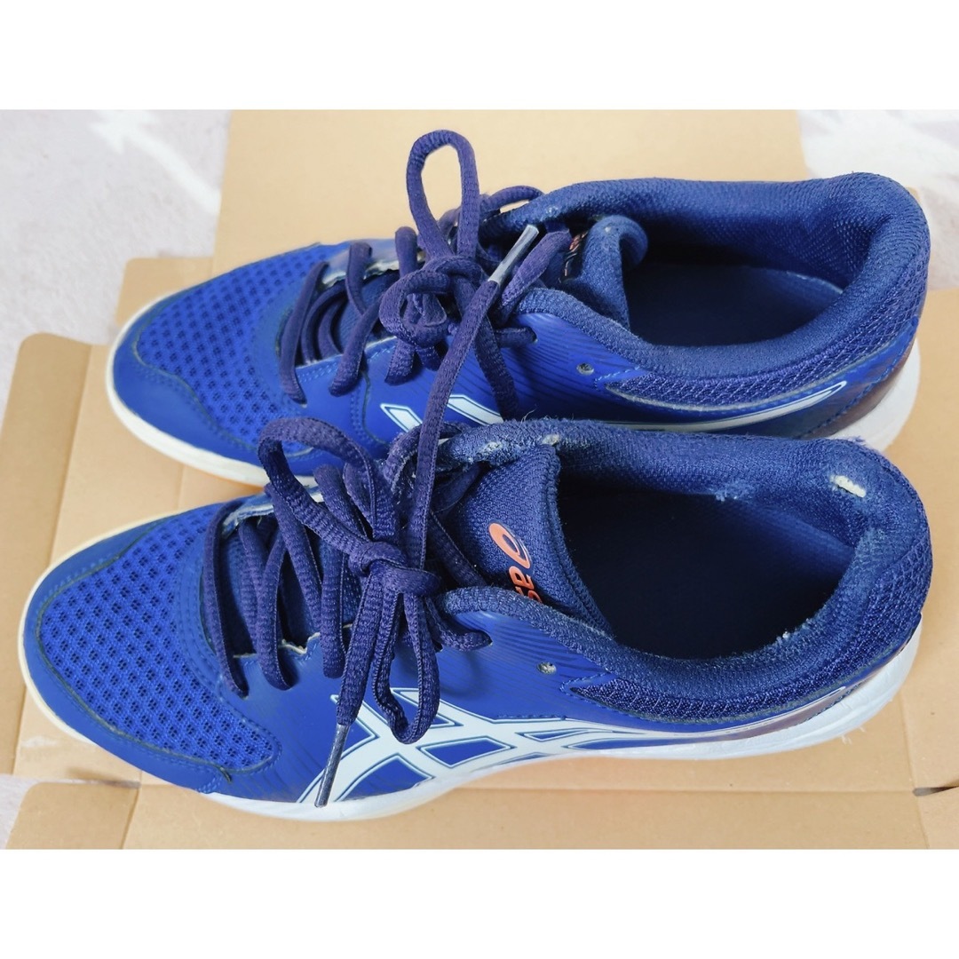 新品＊未使用＊箱つき】ASICS ネイビー バレーボールシューズ24cm