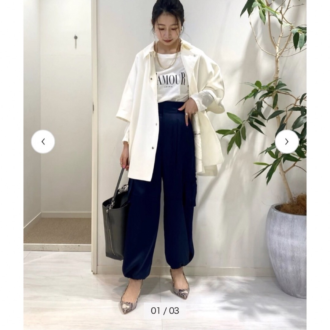 LOUNIE - ルーニィポンチョシルエットアウター lounie オフホワイト 38